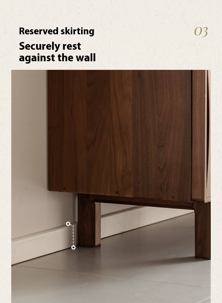 Black Walnut Solid Wood Medieval Style Drawer