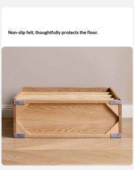Oak Solid Wood Small Book Rack Against The Wall