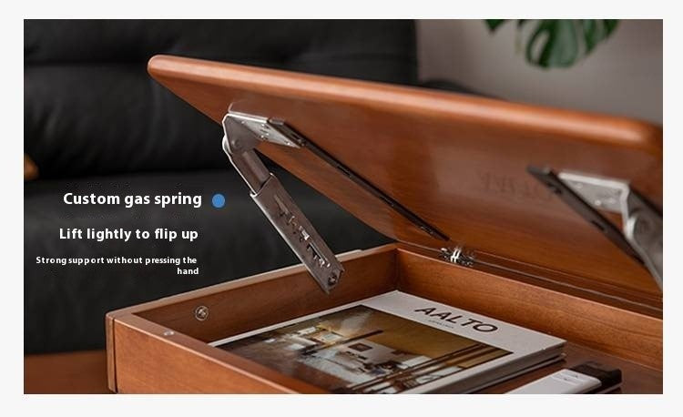 Tulipwood, Cherry Solid Wood Mobile Retro Side Table