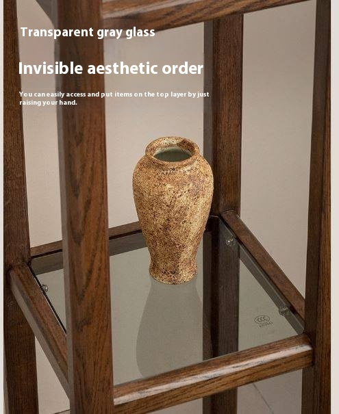 Oak Solid Wood Storage Rack.