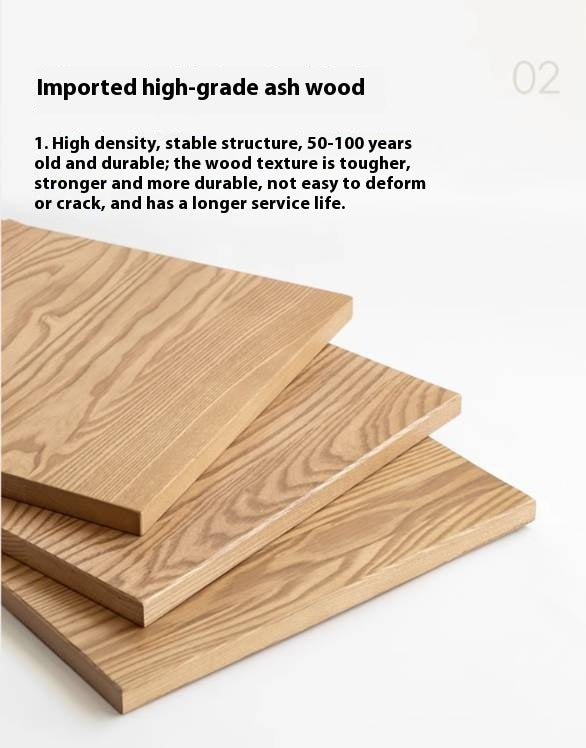 Ash Solid Wood Modern Multi-function Vanity Table.