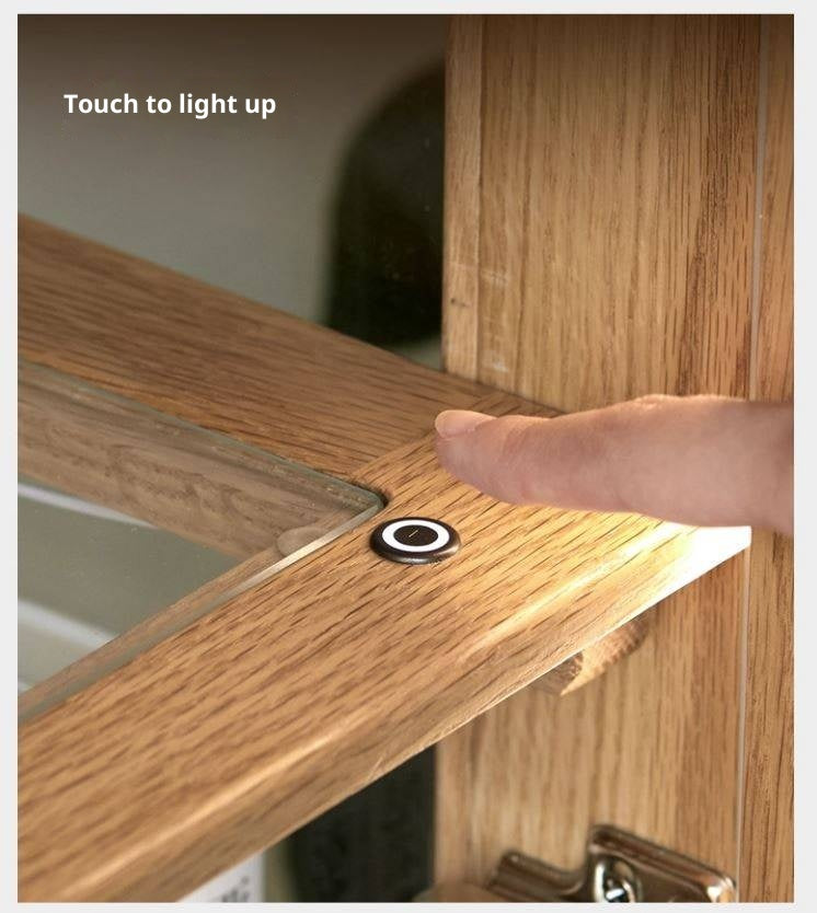 Ash Solid Wood Modern Glass Bookcase