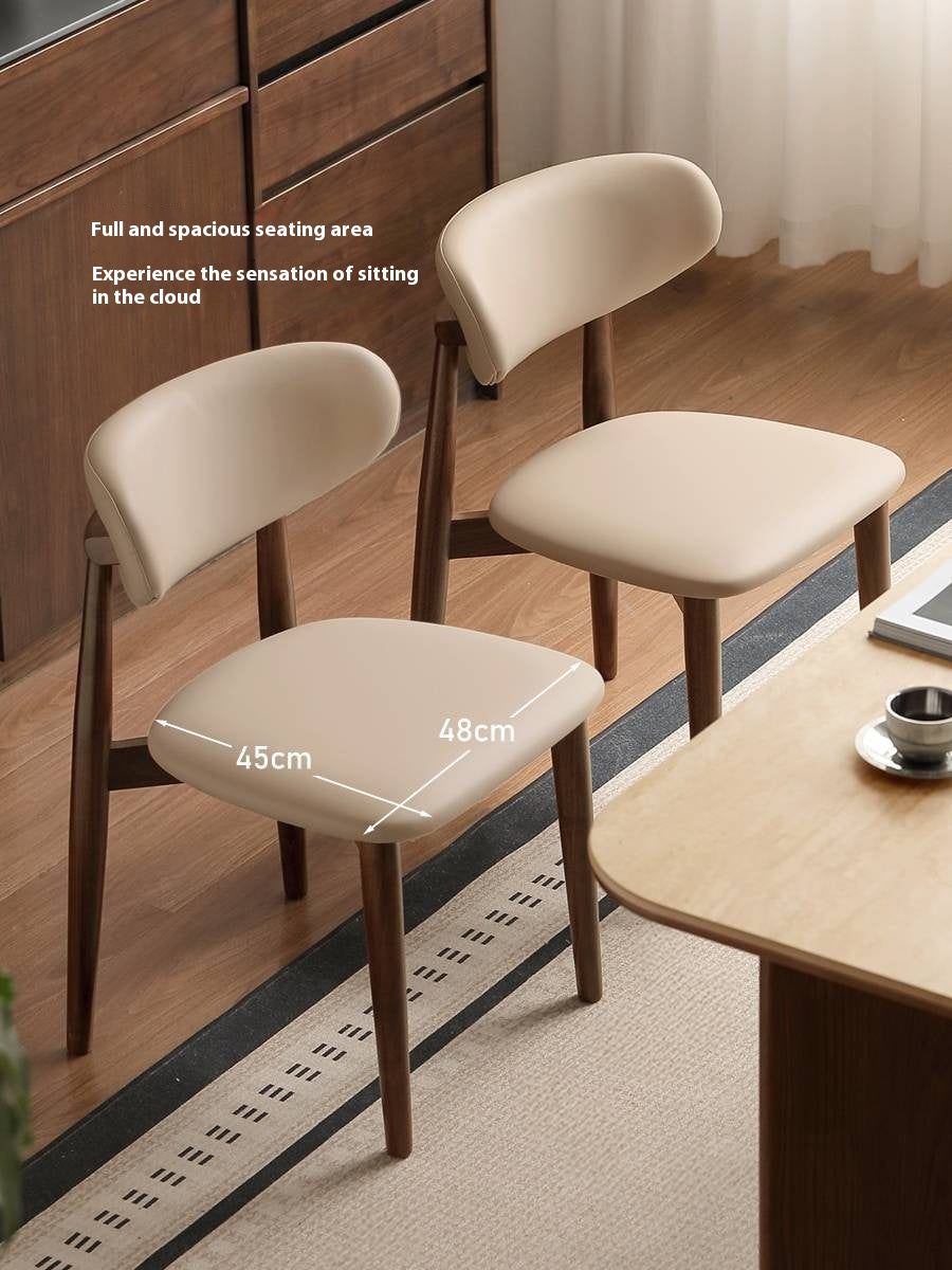 Set 4 pcs Black Walnut, Ash, Oak Solid Wood Dining Chair