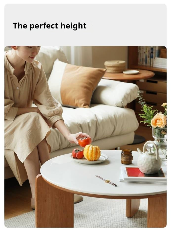 Cherry Solid Wood Slab Coffee Table