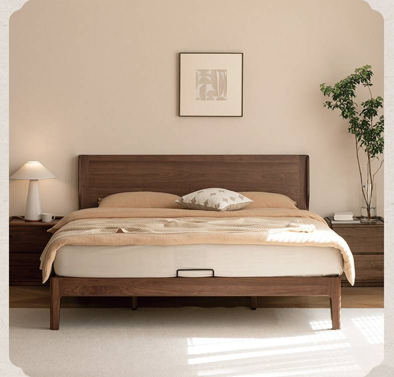 Ash, North American Black Walnut High Head Bed