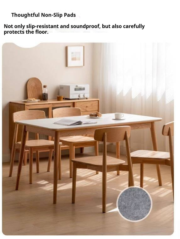 4 pcs set - Black Walnut, White Ash, Ach, Oak, Cherry, Solid RubberWood Dining Chair