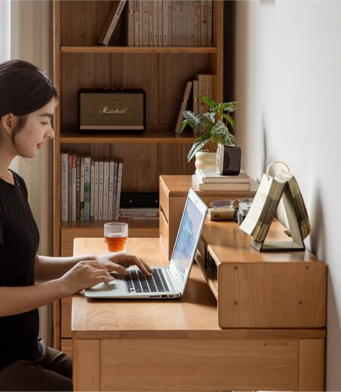Beech Solid Wood Desktop Storage Rack