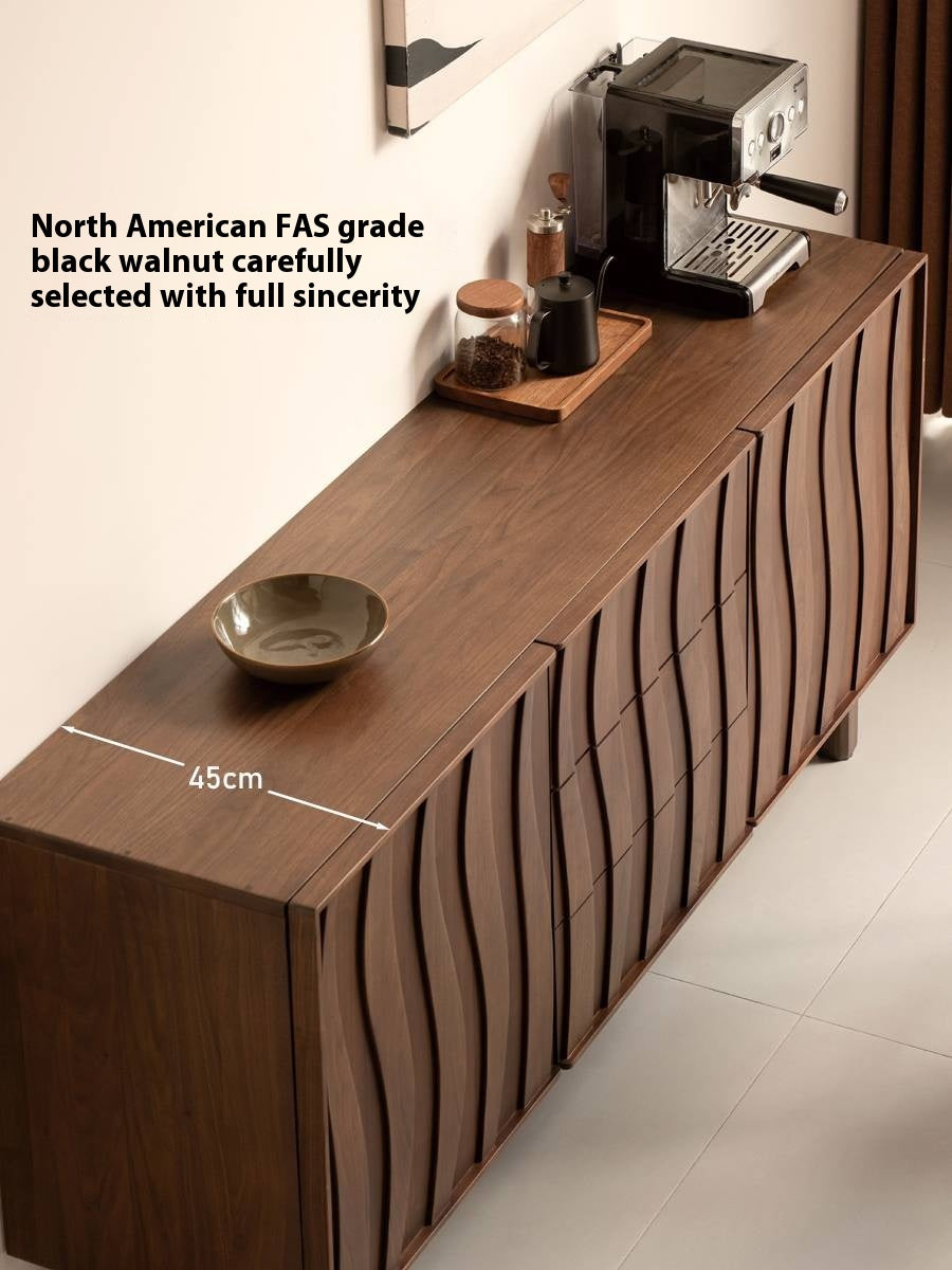 Black Walnut Solid Wood Medieval Style Drawer