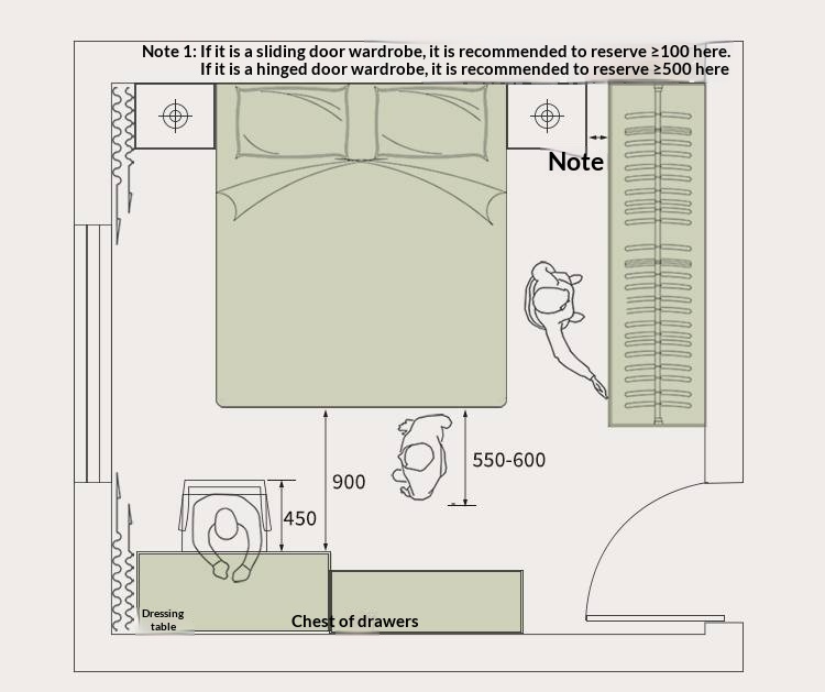 Oak Solid Wood Bed Modern Minimalist Large Bed