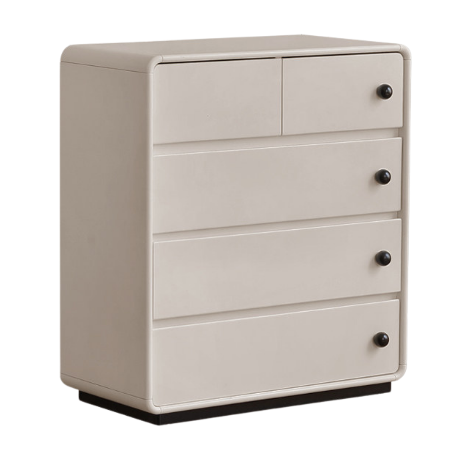 Solid Rubberwood Modern drawer cabinet