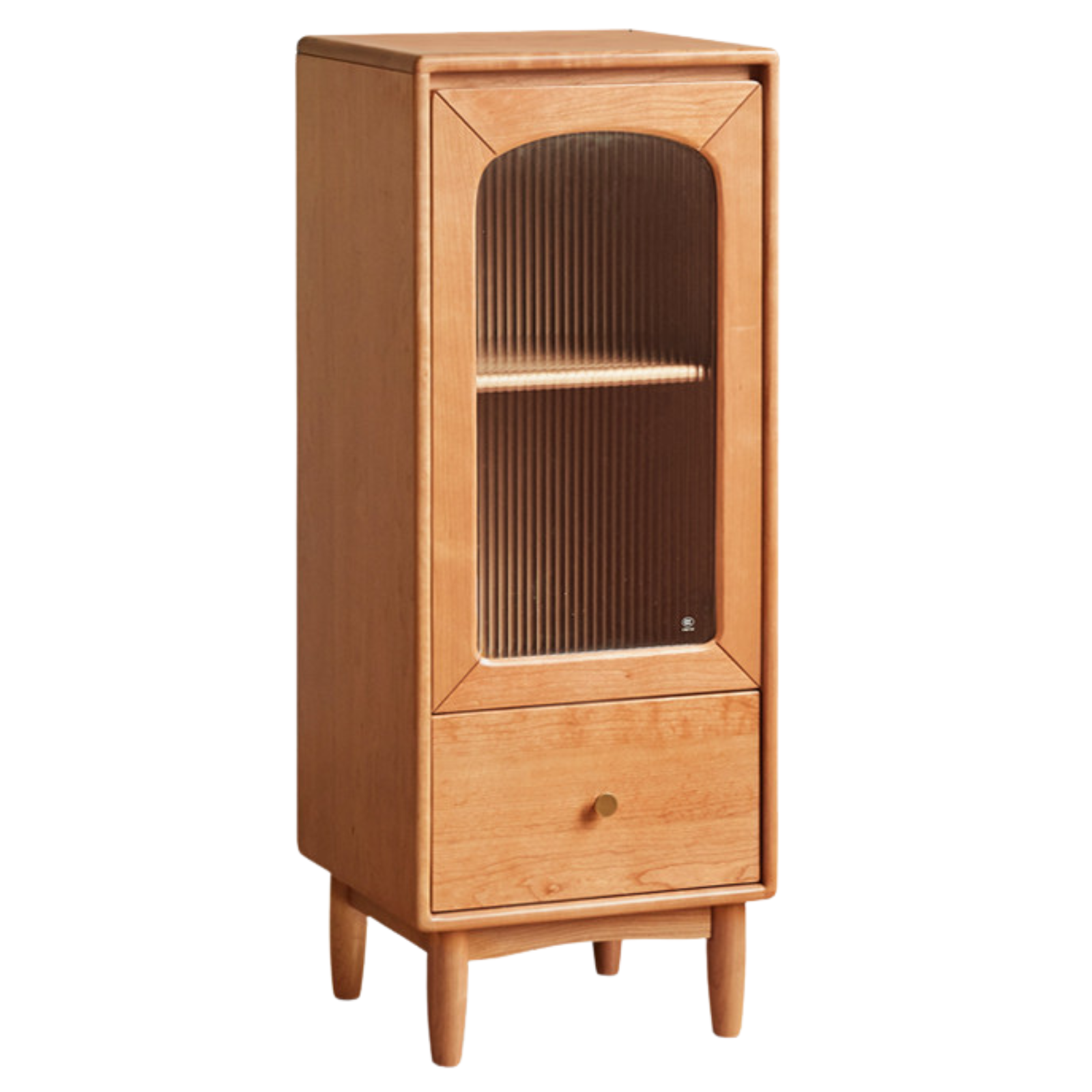 Cherry Solid Wood Vintage Style Side Cabinet