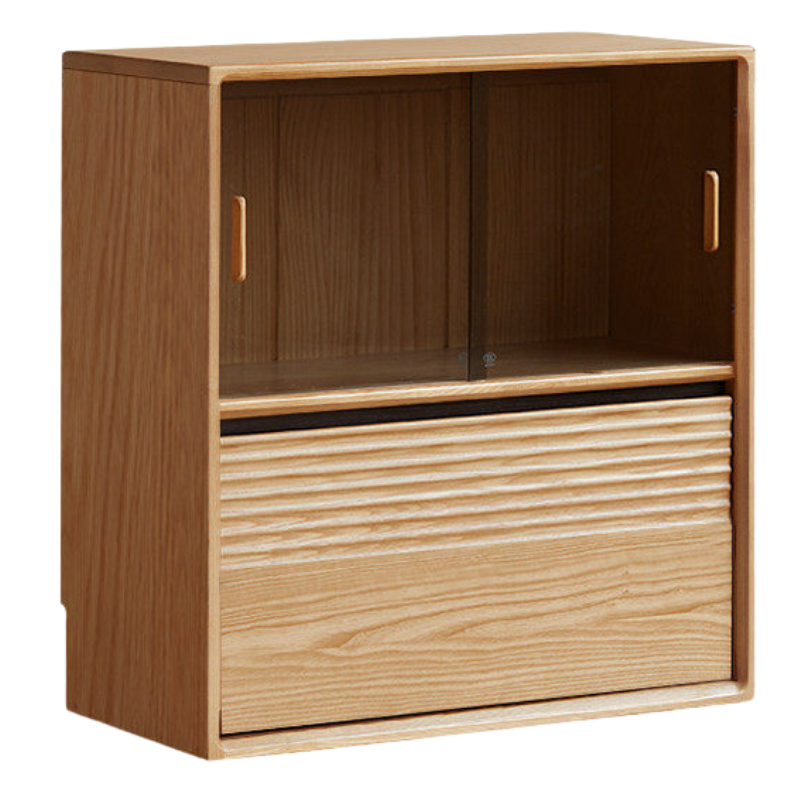 Ash, White Ash, Oak Solid Wood Combination Module Bookcase))