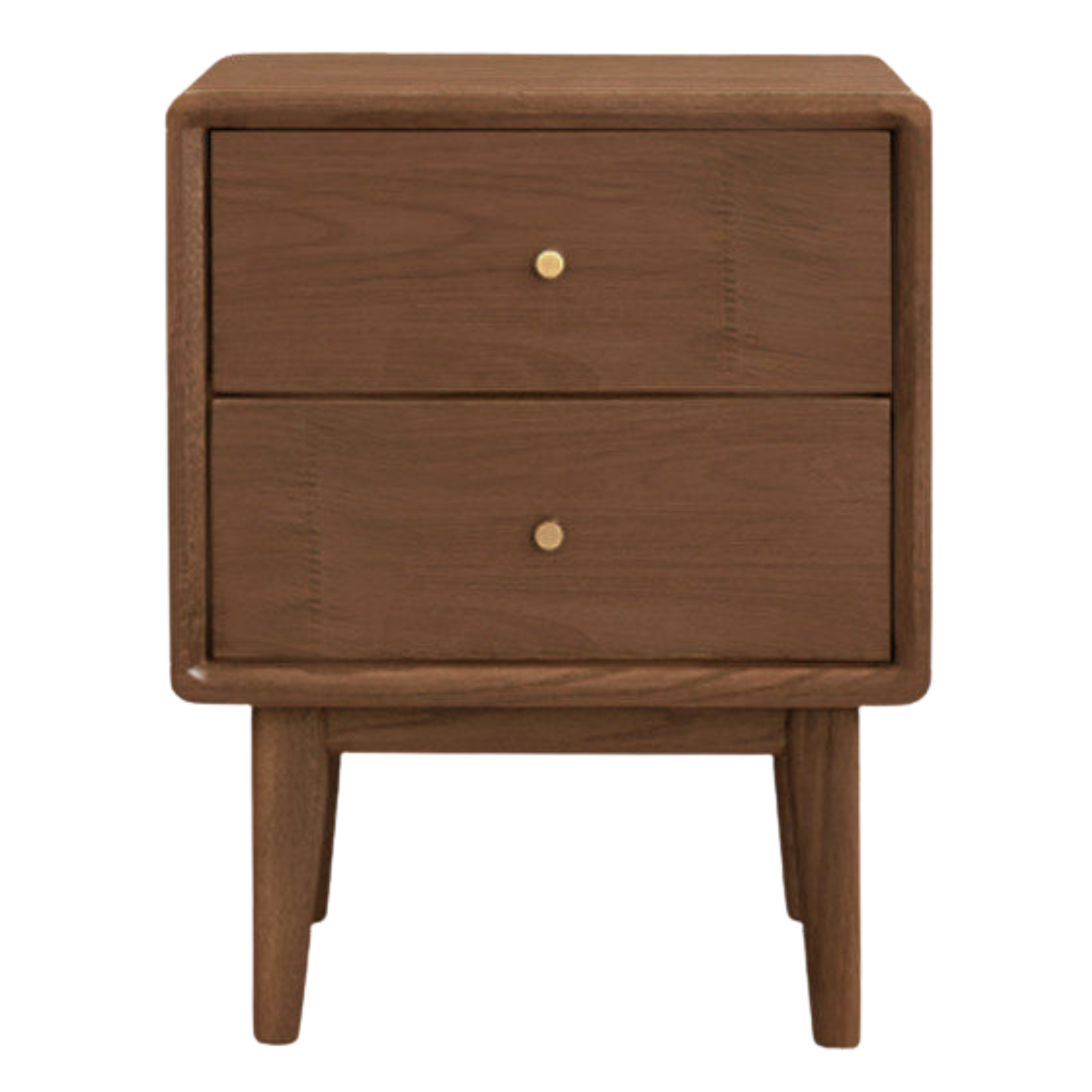 Oak, Solid Rubberwood Nordic Nightstand.