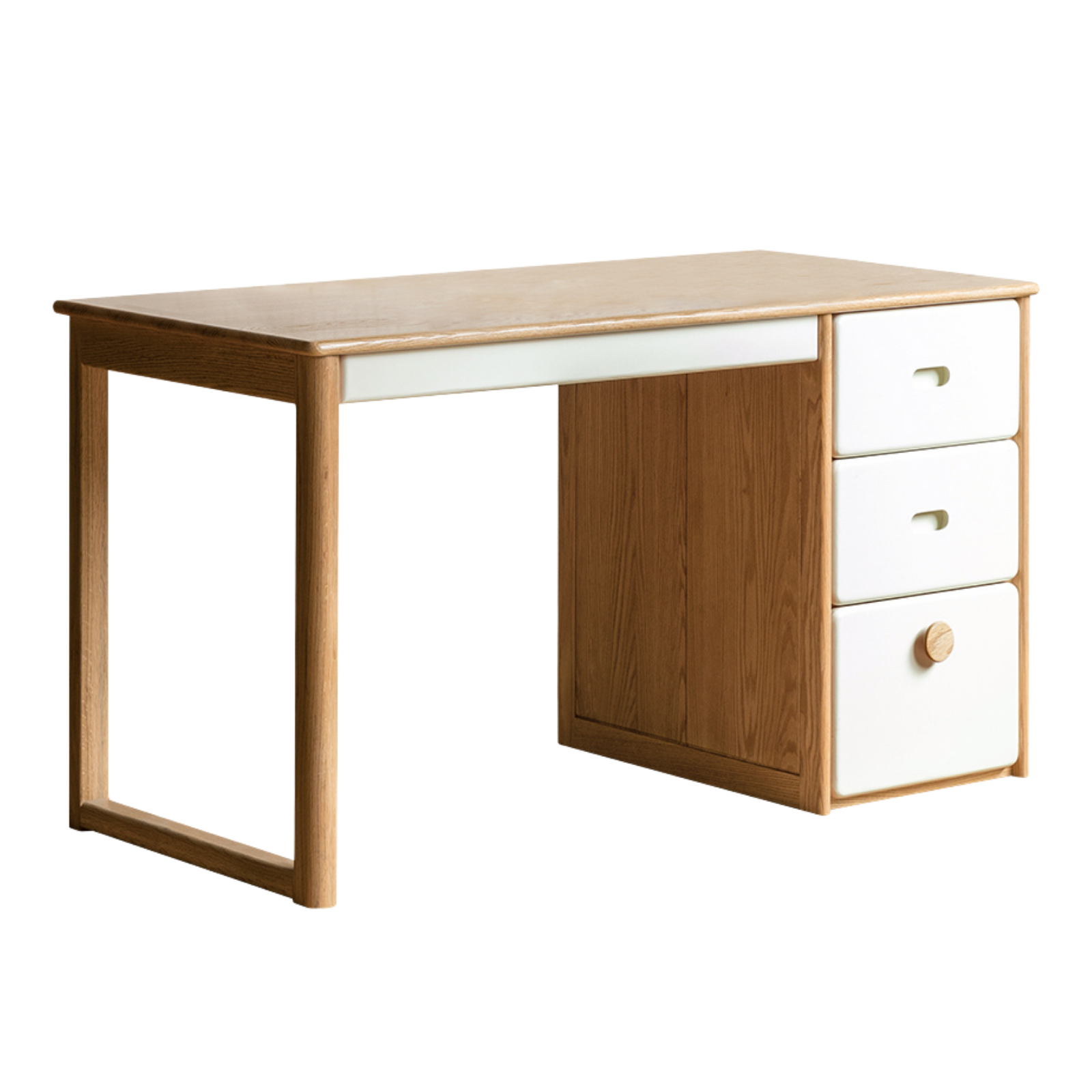 Oak, Beech Solid Wood Modern Kids Study Table