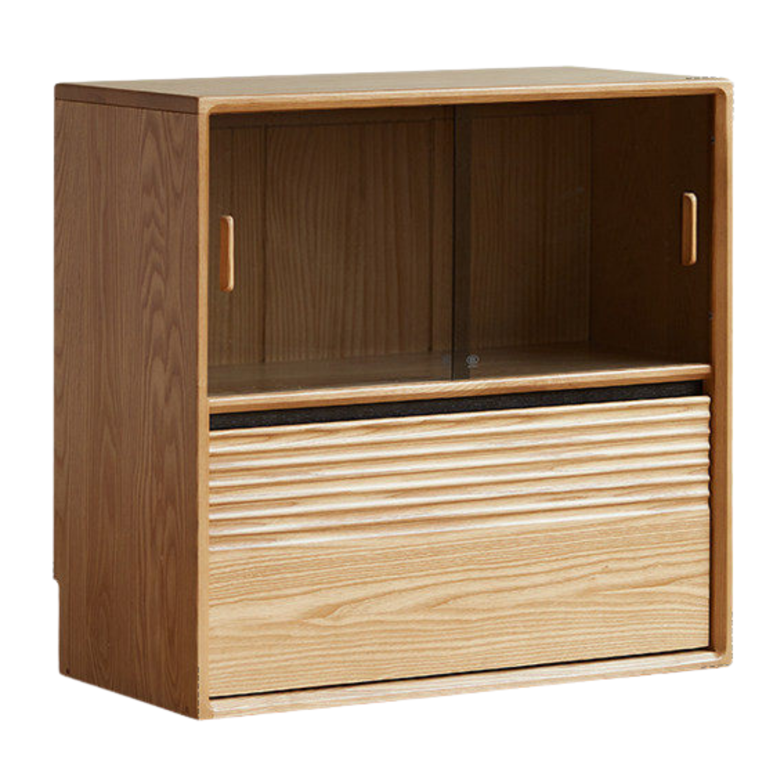 Ash, White Ash, Oak Solid Wood Combination Module Bookcase))