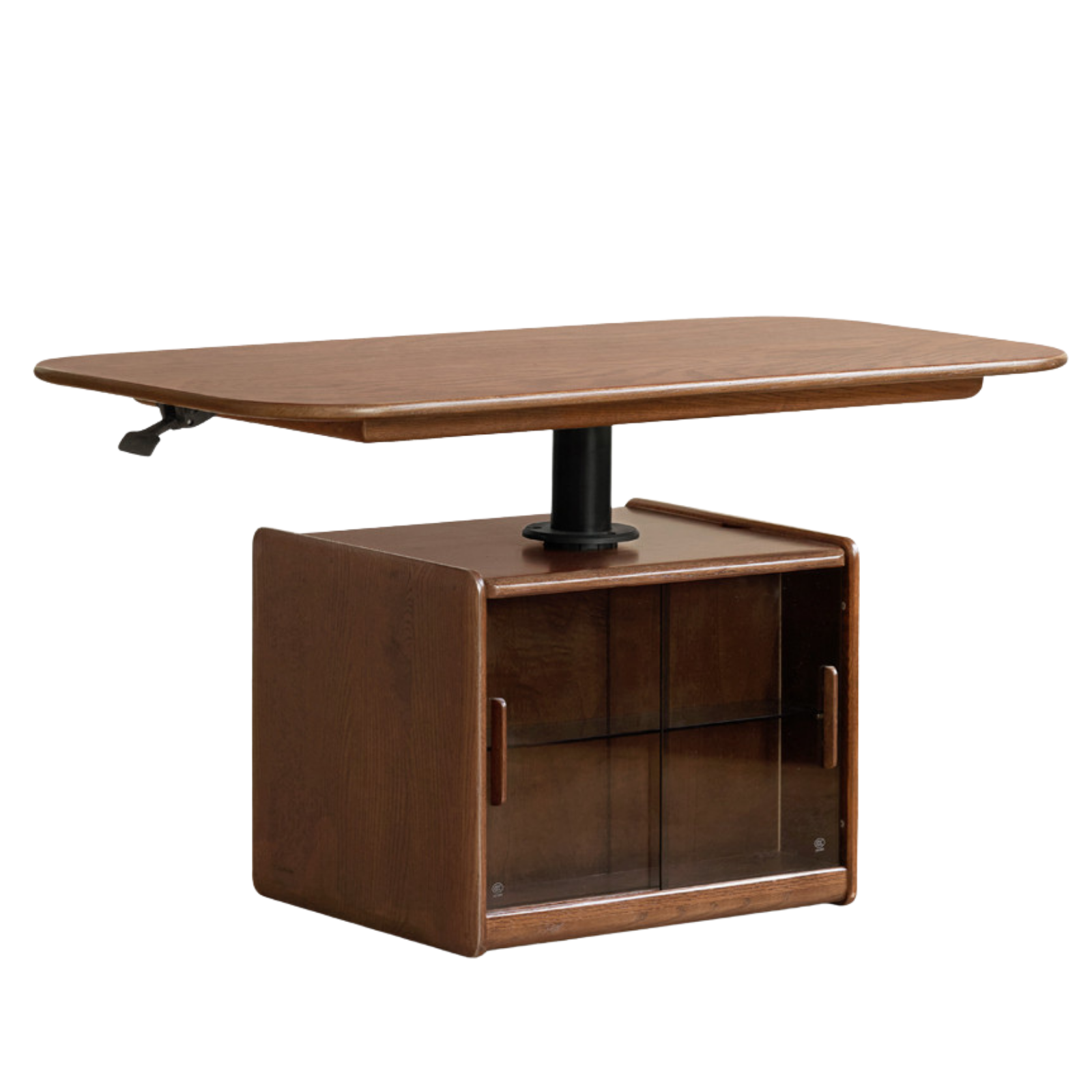 Oak Solid Wood Elevating Lifting Coffee Table