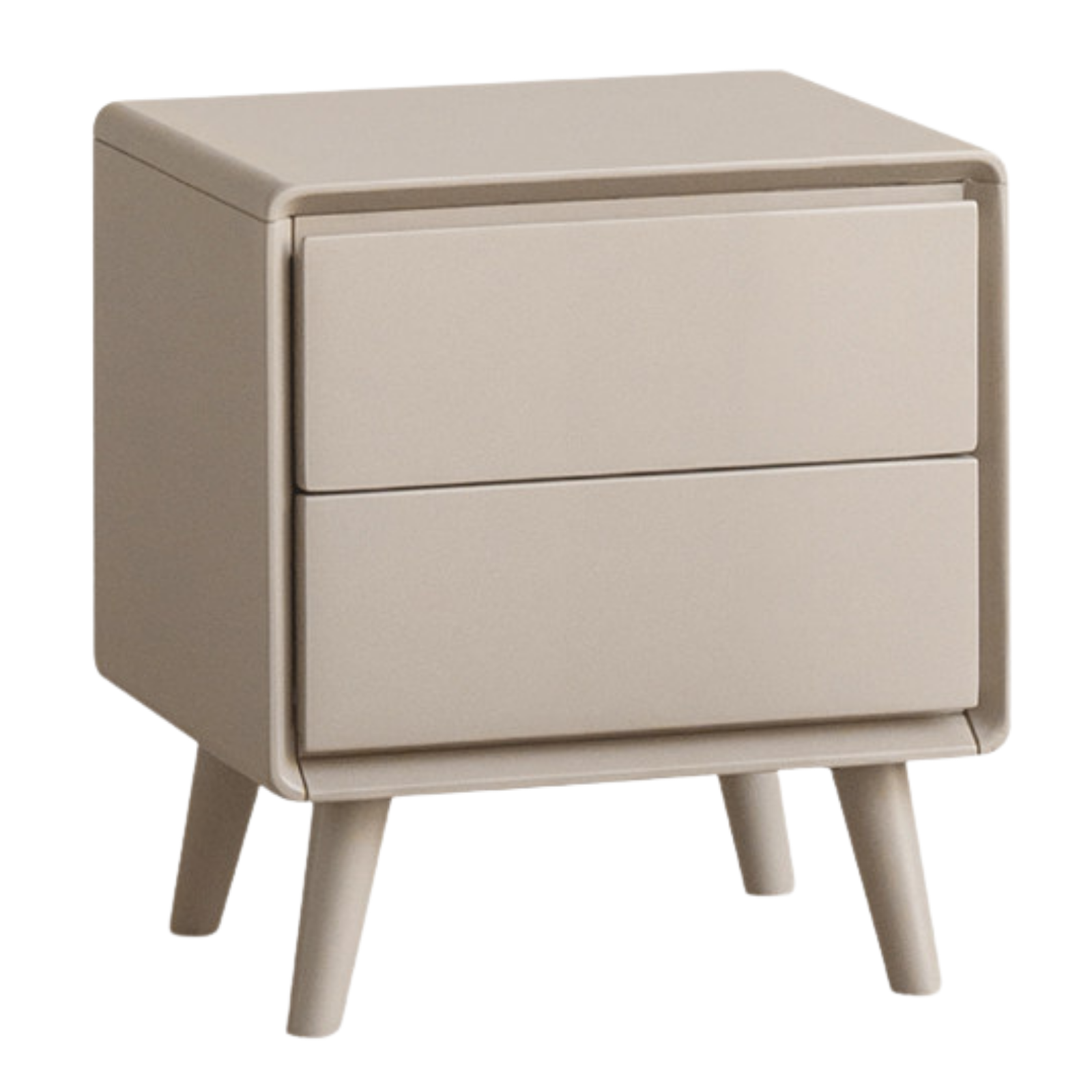 Tulipwood Solid Wood, Solid Rubberwood Modern Nightstand.