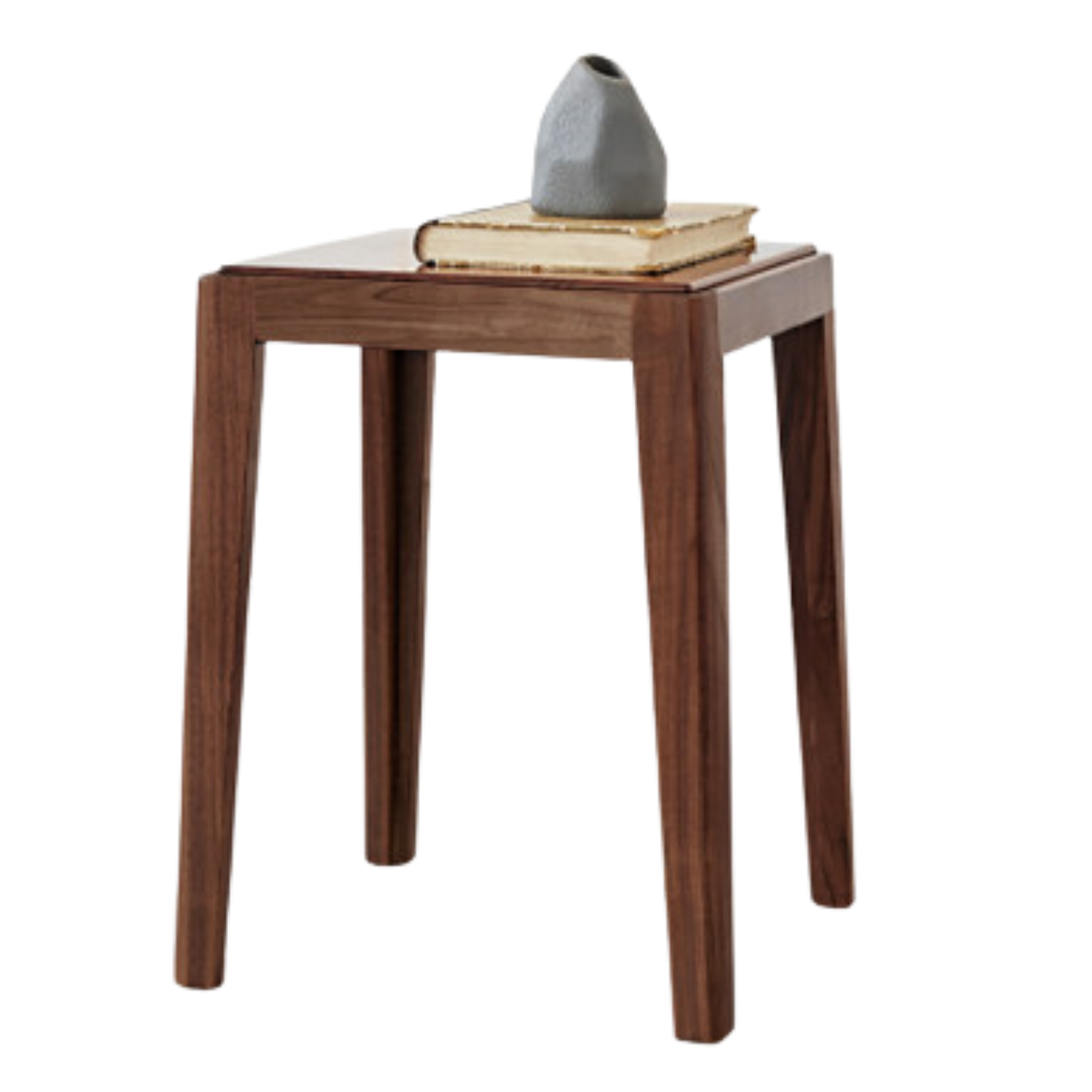 Black Walnut, Oak, Rubberwood Solid Wood Foldable Modern Stool
