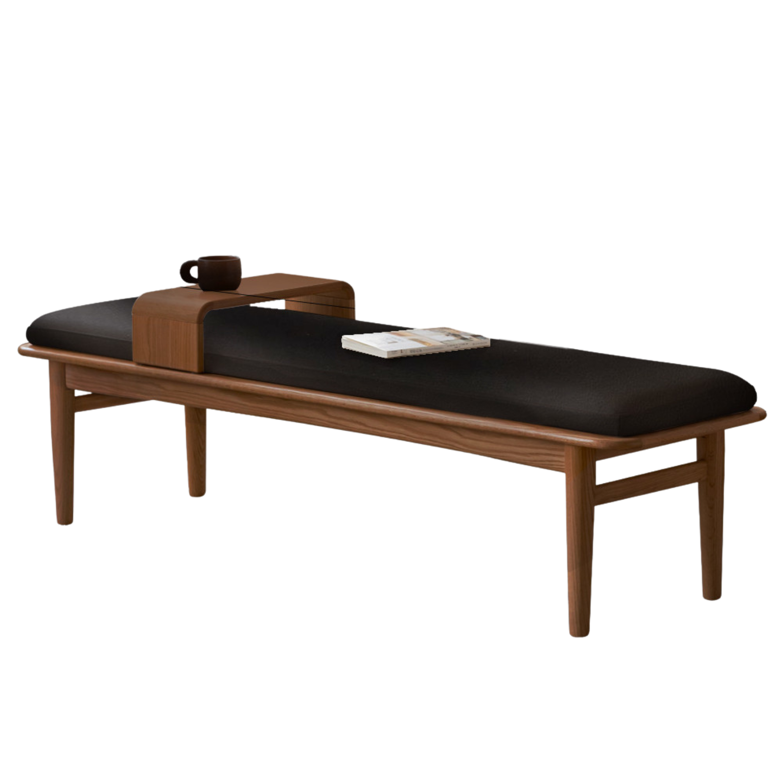 Oak Solid Wood Modern Long Soft Bench