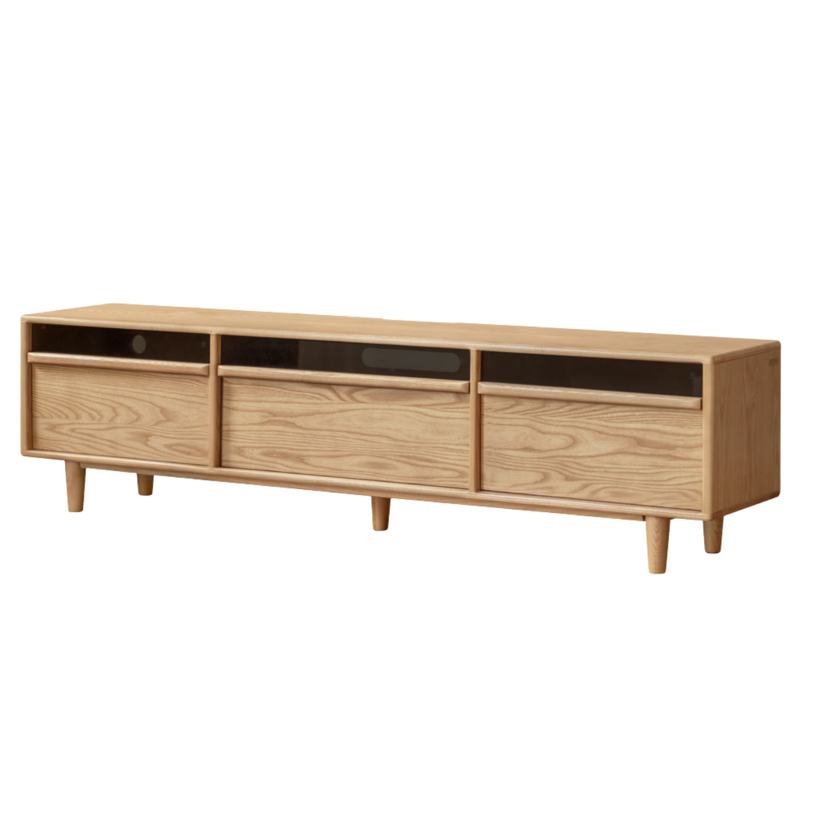 Ash Solid Wood Floor TV Cabinet