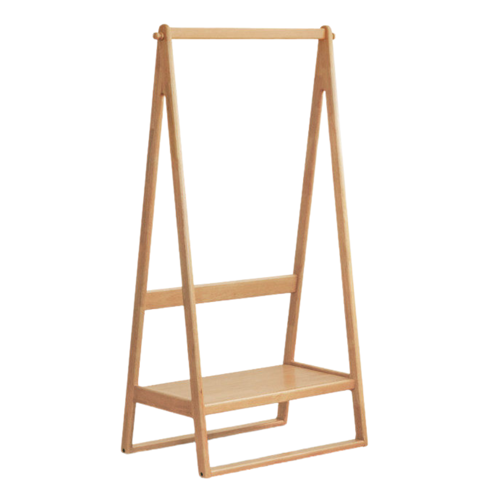Solid Rubberwood Nordic Minimalist Standing Hanger