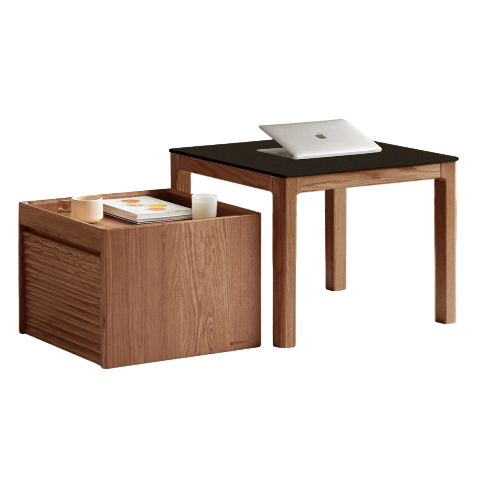 Black Walnut, Oak, Catalpa Solid Wood Movable Modular Tables
