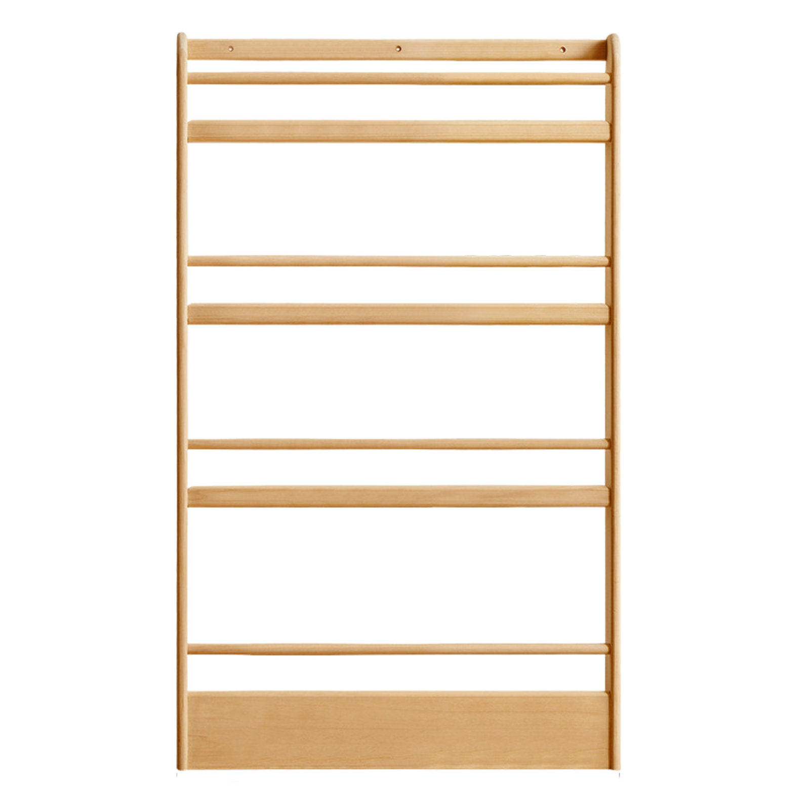 Poplar, Beech Solid Wood Wall Mounted Kids Bookcase
