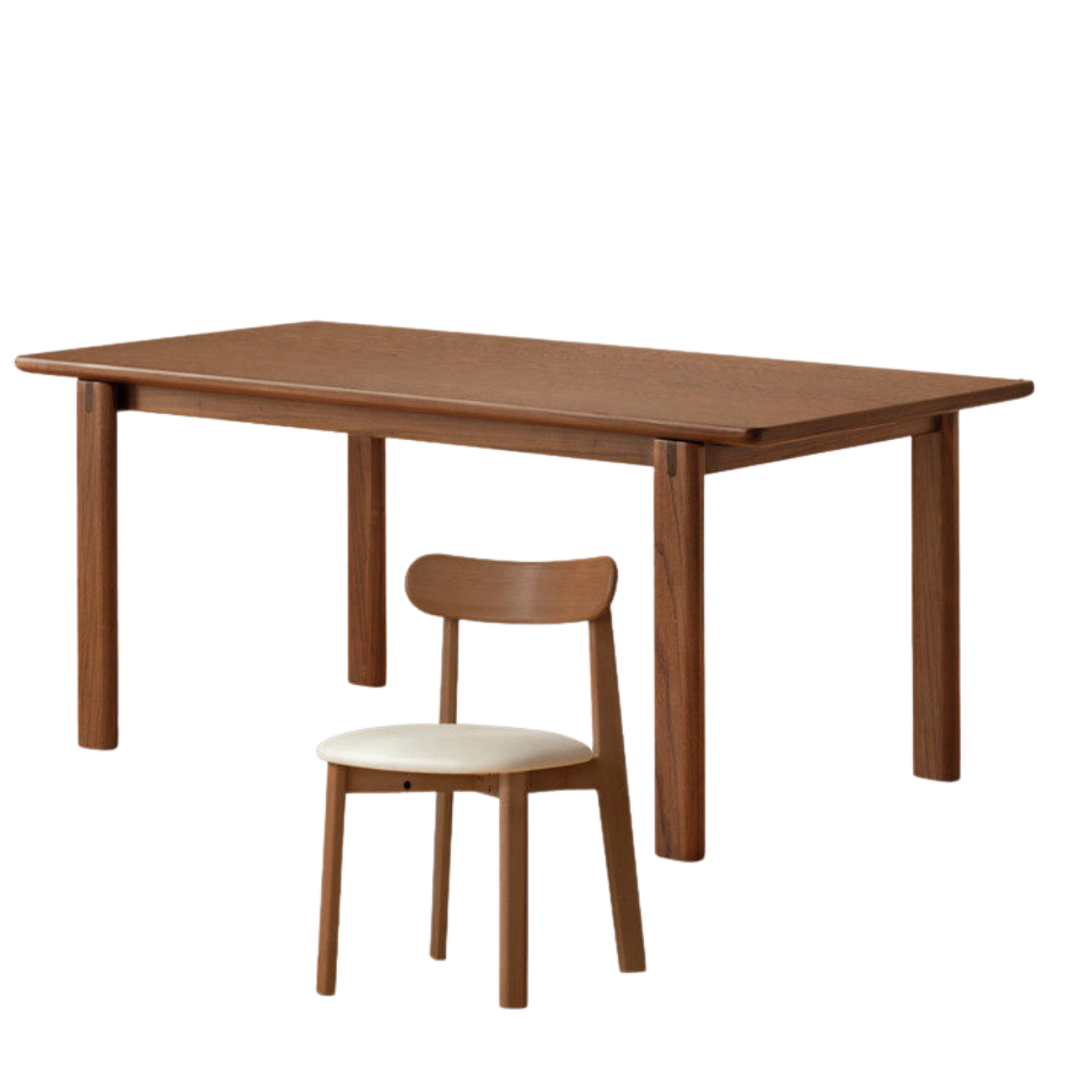 Black Walnut, Oak Solid Wood Large Board Dining Table