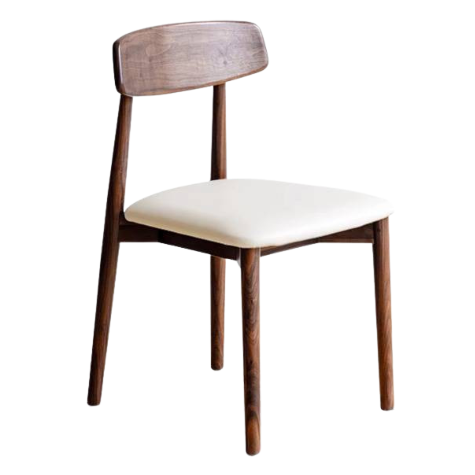 Set 4 pcs Black Walnut, Sandalwood Solid Wood Dining Chair