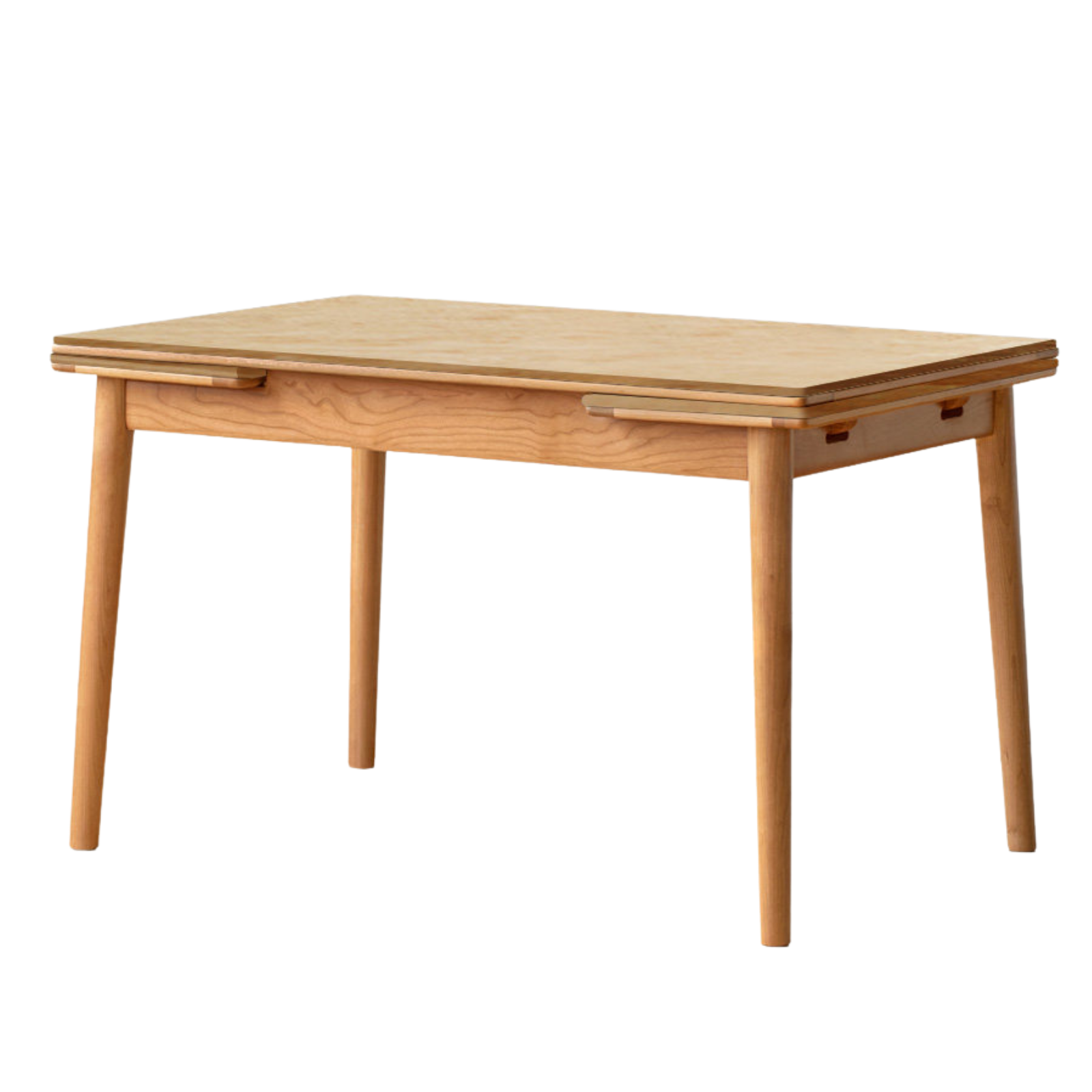 Cherry Solid Wood Extendable Slab Dining Table