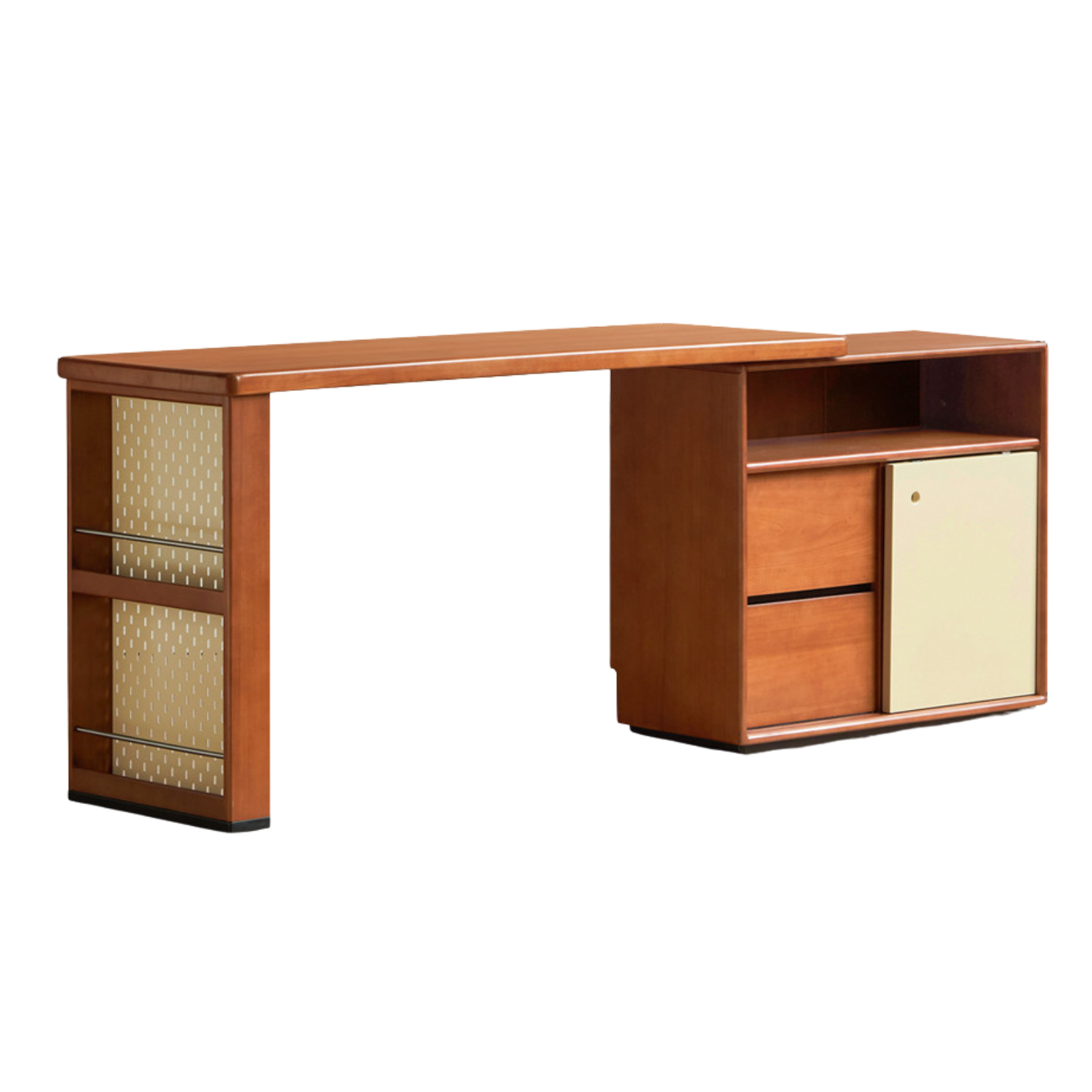 Poplar Solid Wood Antique Style Office Desk