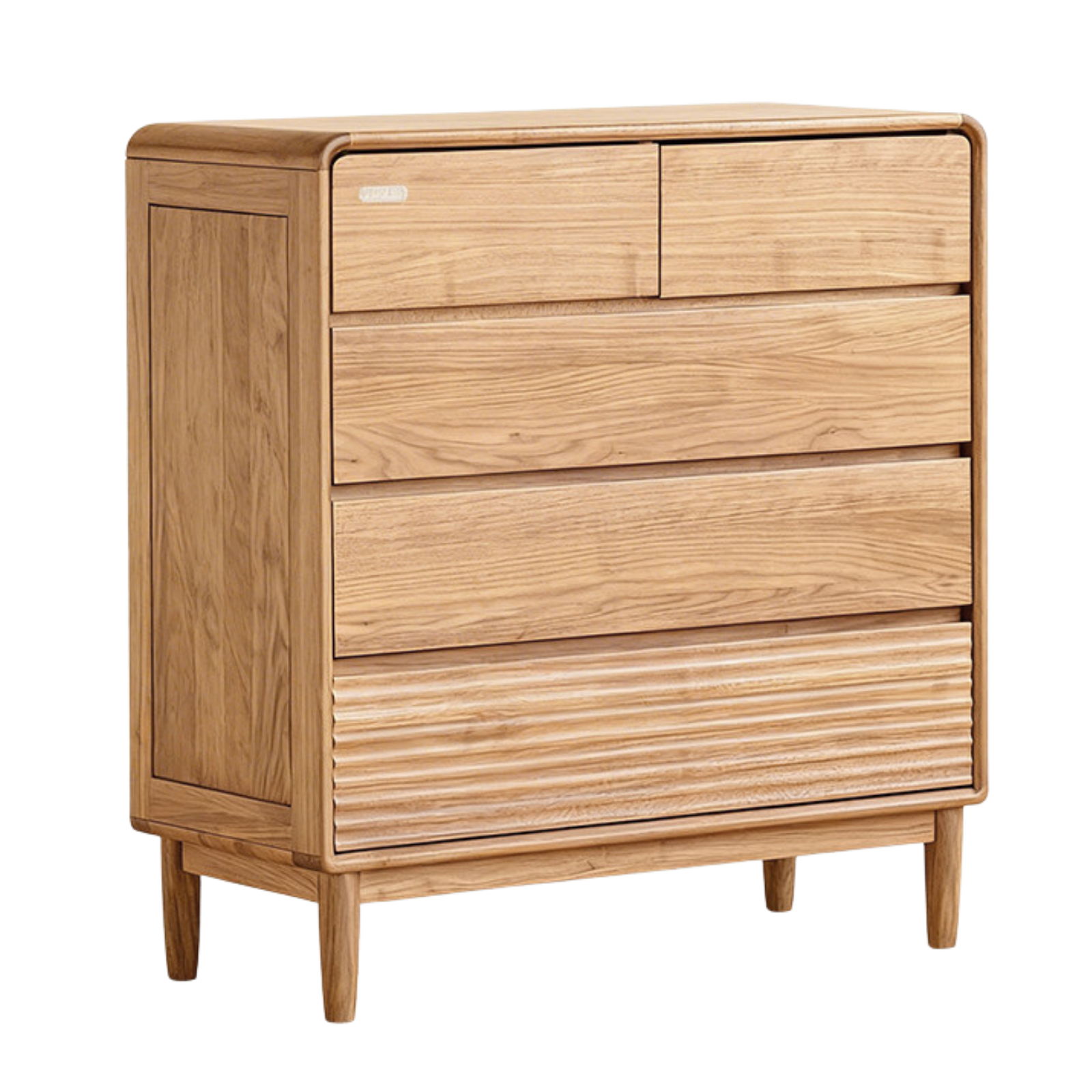 Black Walnut, Catalpa, Ash Solid Wood Drawer Storage Cabinet