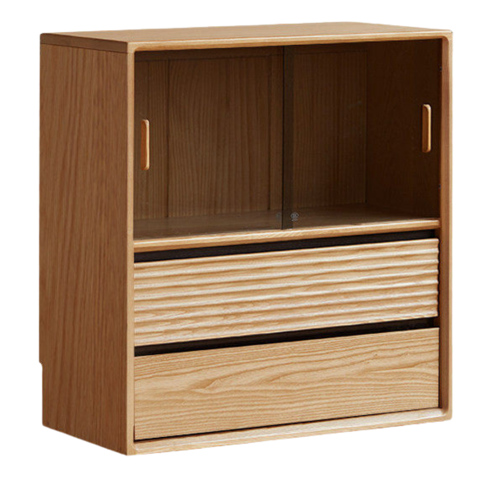 Ash, White Ash, Oak Solid Wood Combination Module Bookcase))
