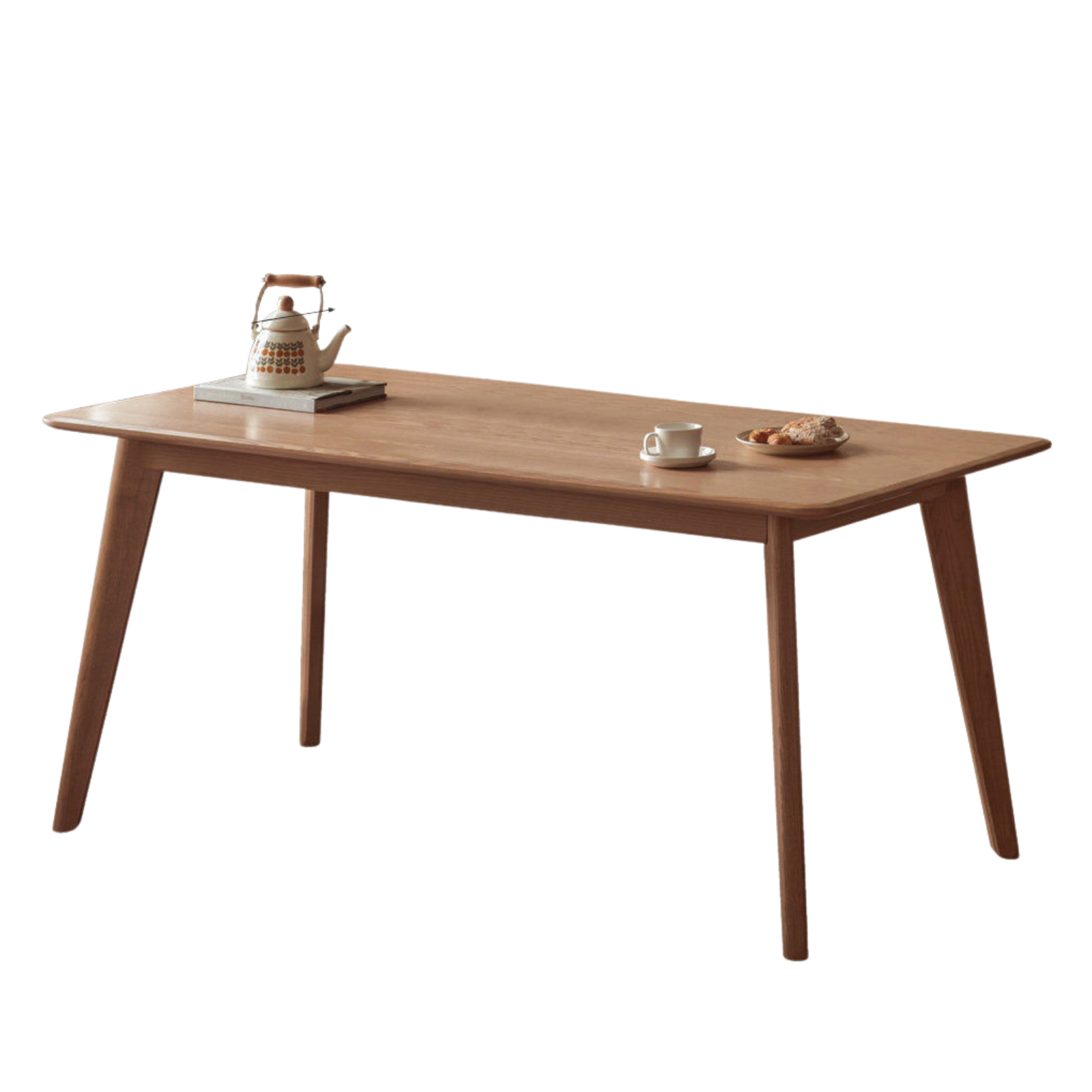 Oak, Rubberwood, Ash Solid Wood Nordic Dining Table