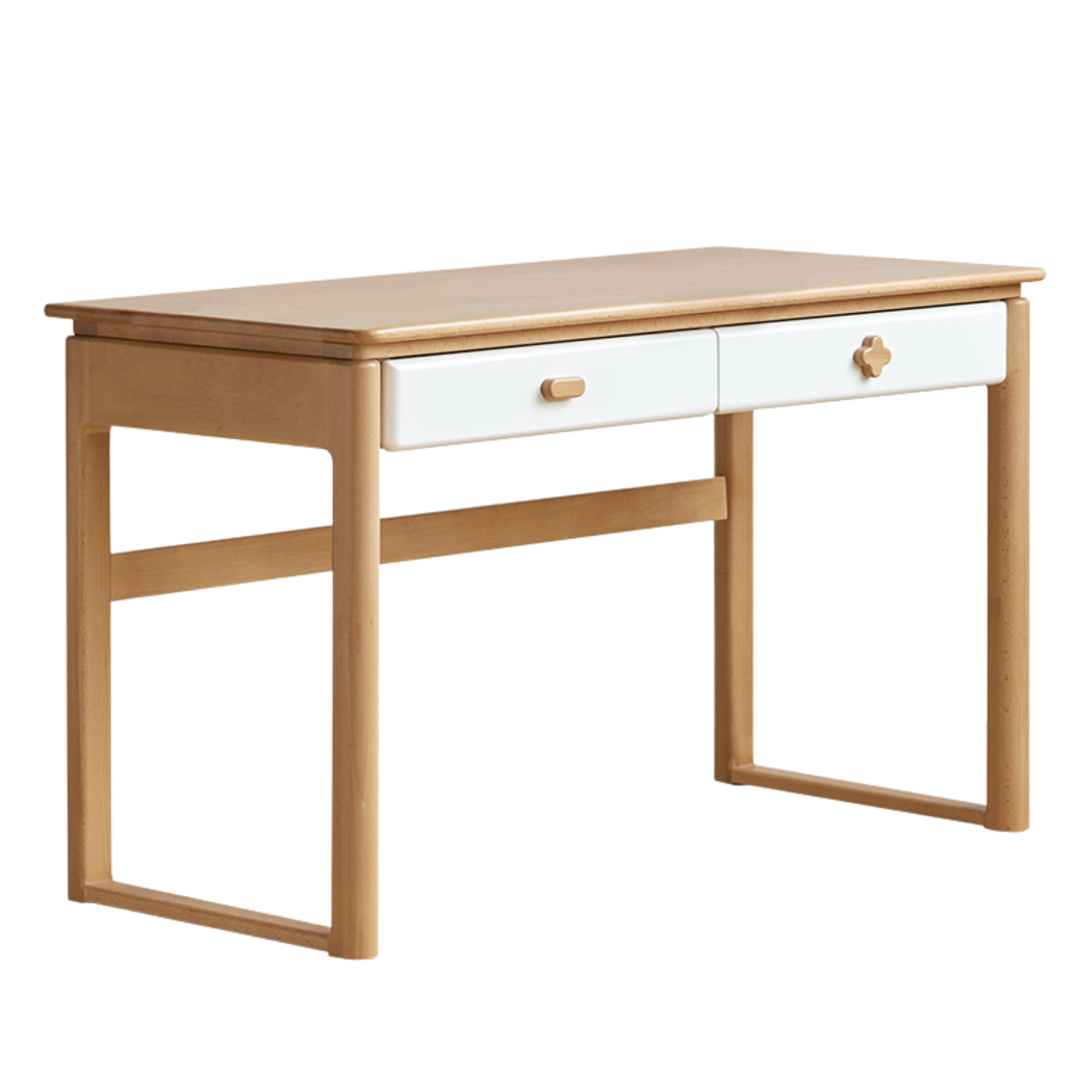 Oak, Beech Solid Wood Modern Kids Study Table