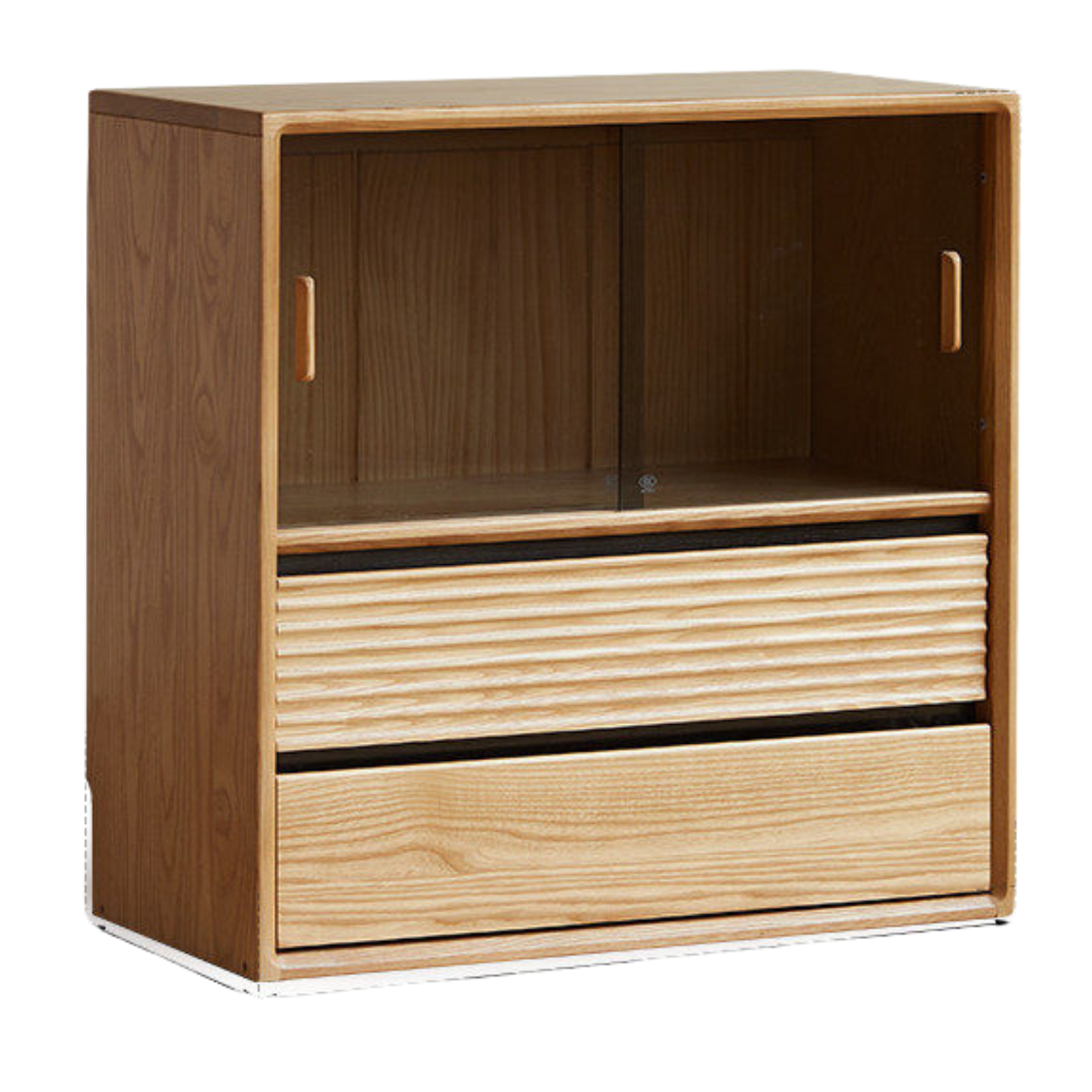 Ash, Oak Solid Wood Combination Module Bookcase))