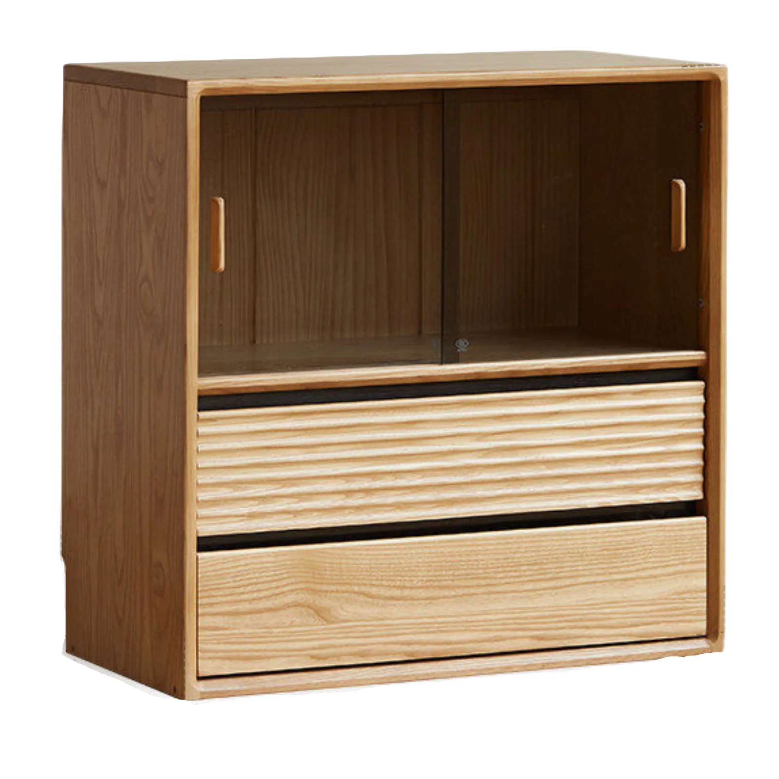 Ash, White Ash, Oak Solid Wood Combination Module Bookcase))