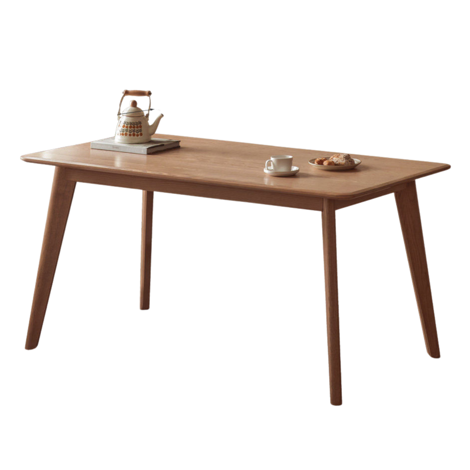 Oak, Rubberwood, Ash Solid Wood Nordic Dining Table