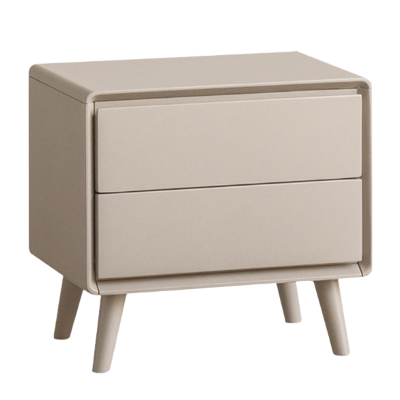 Tulipwood Solid Wood, Solid Rubberwood Modern Nightstand.