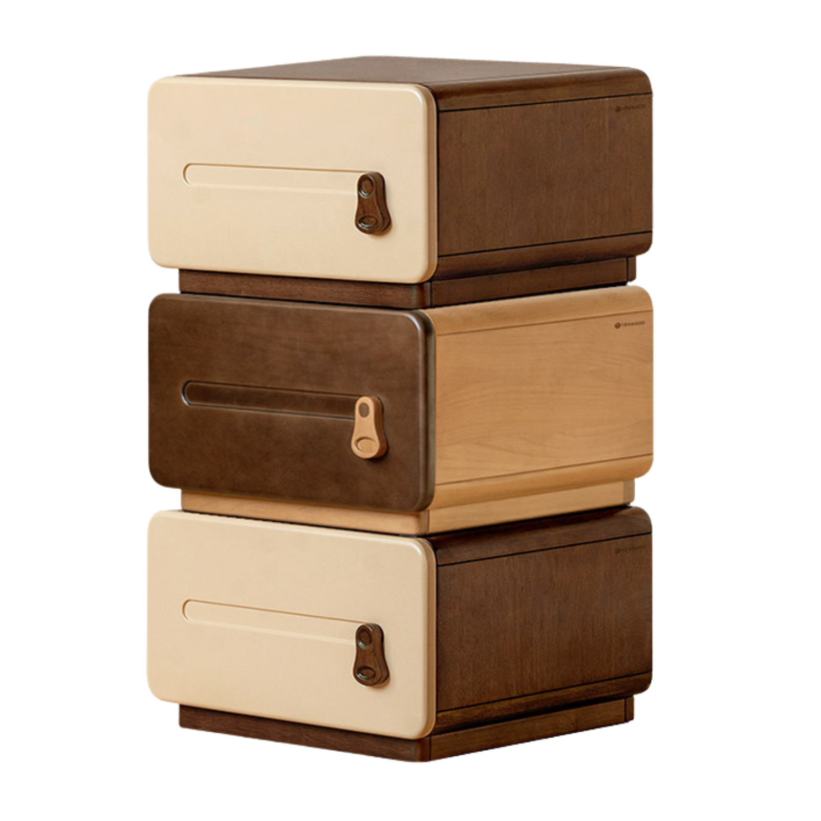Beech, Rubberwood Solid Wood Children's Chest of Drawers