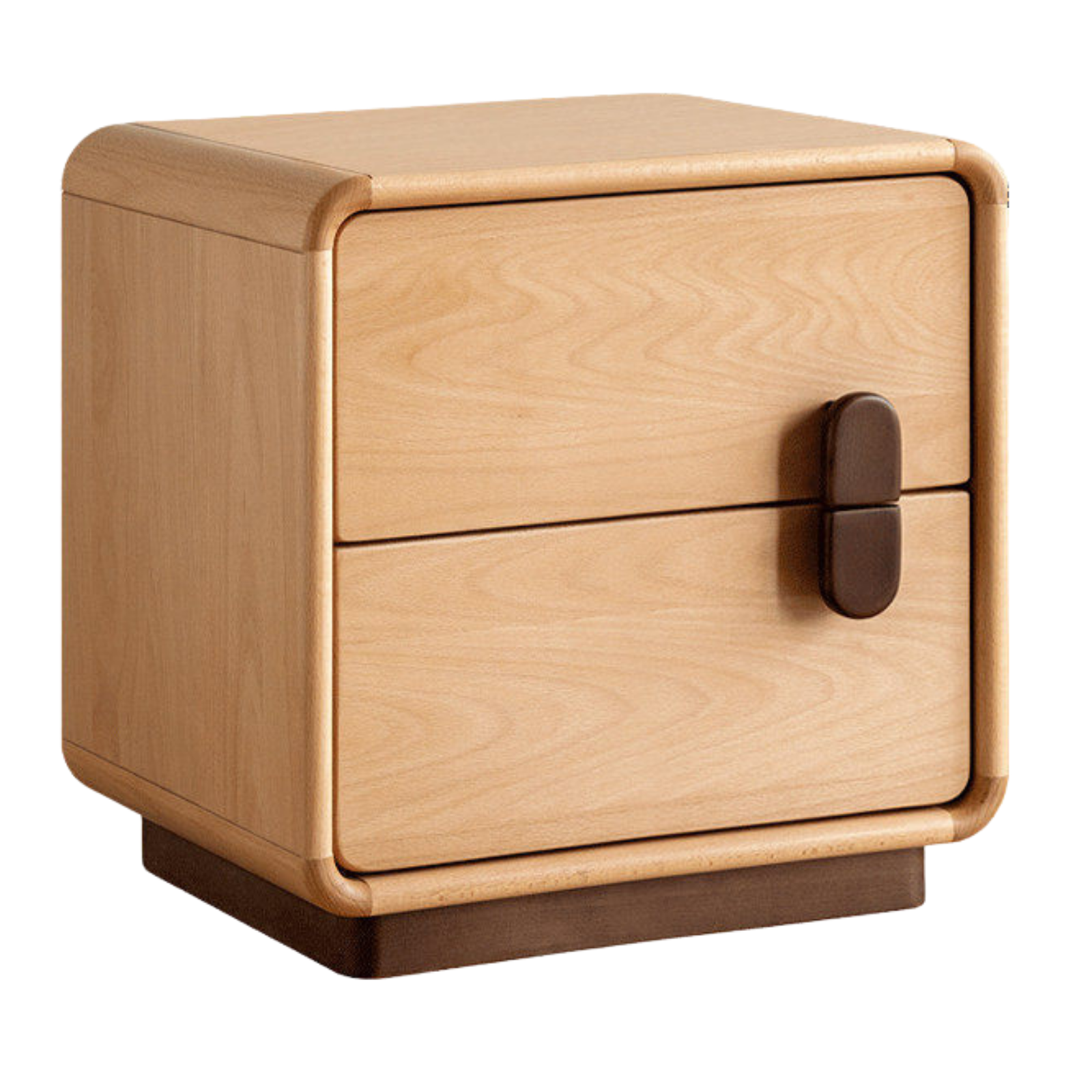 Beech Solid Wood Original Wood Style Storage Nightstand