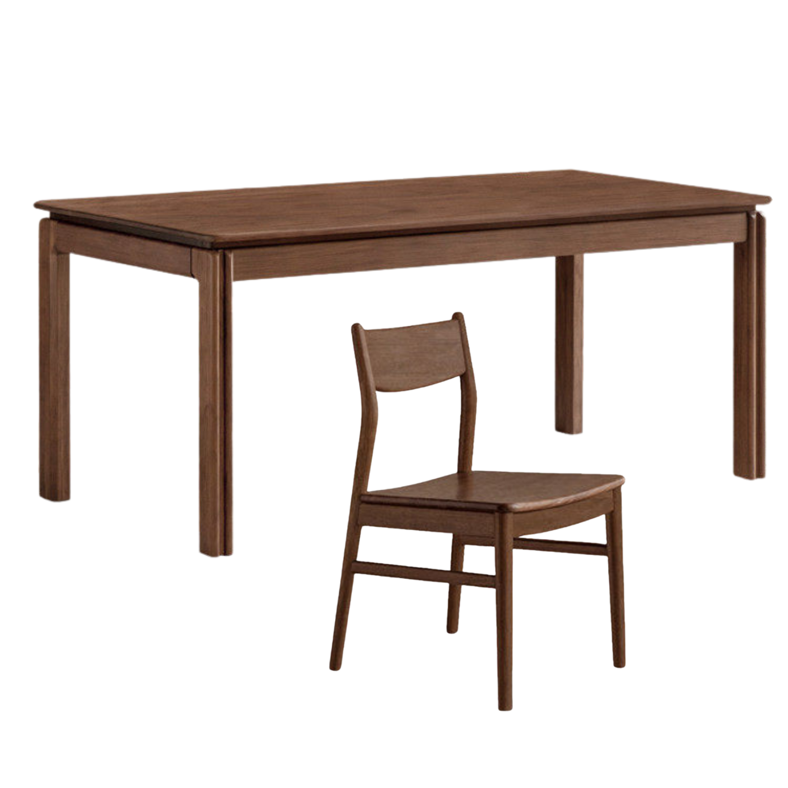 Black walnut , Sandalwood, Ash Solid Wood Light Luxury Dining Table