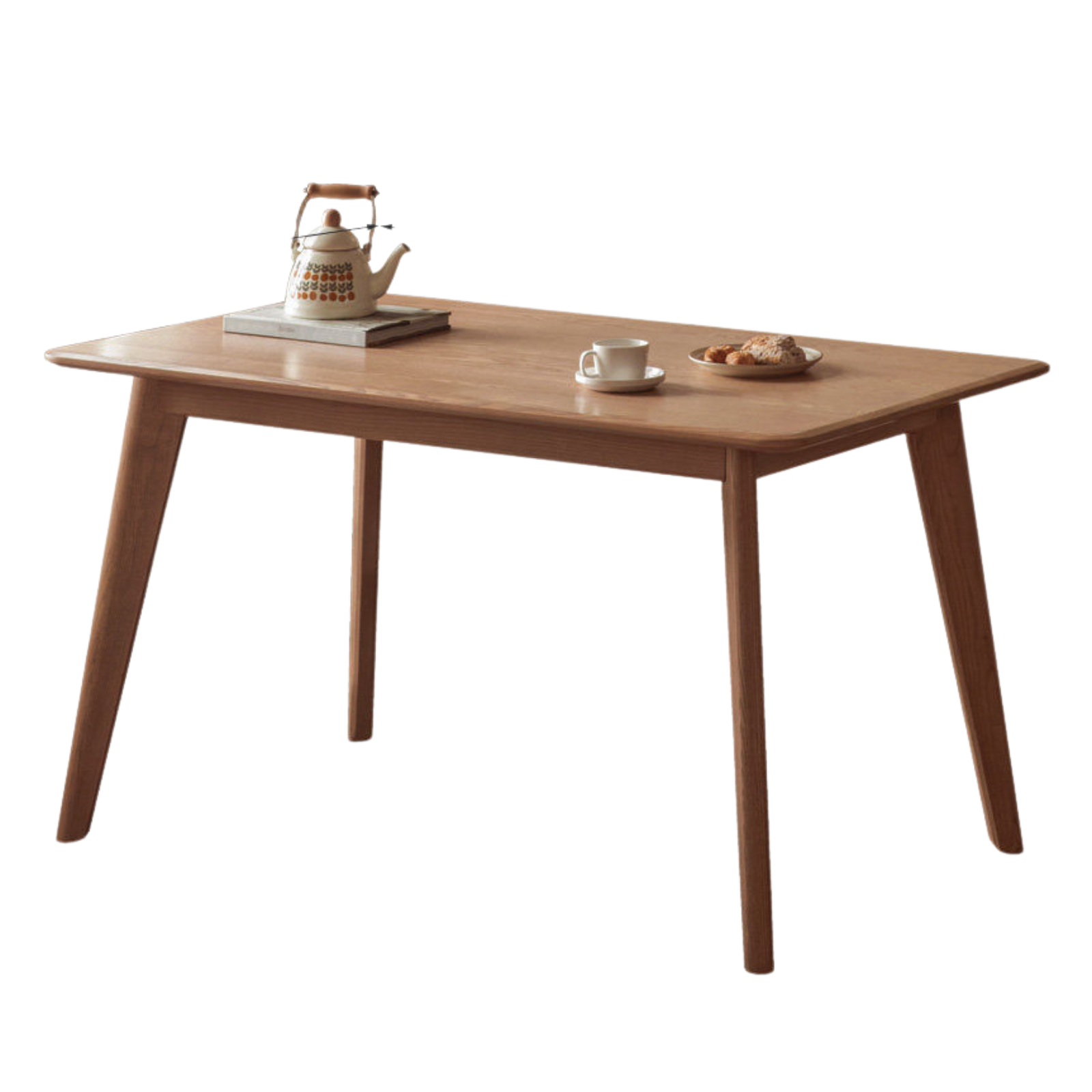 Oak, Rubberwood, Ash Solid Wood Nordic Dining Table