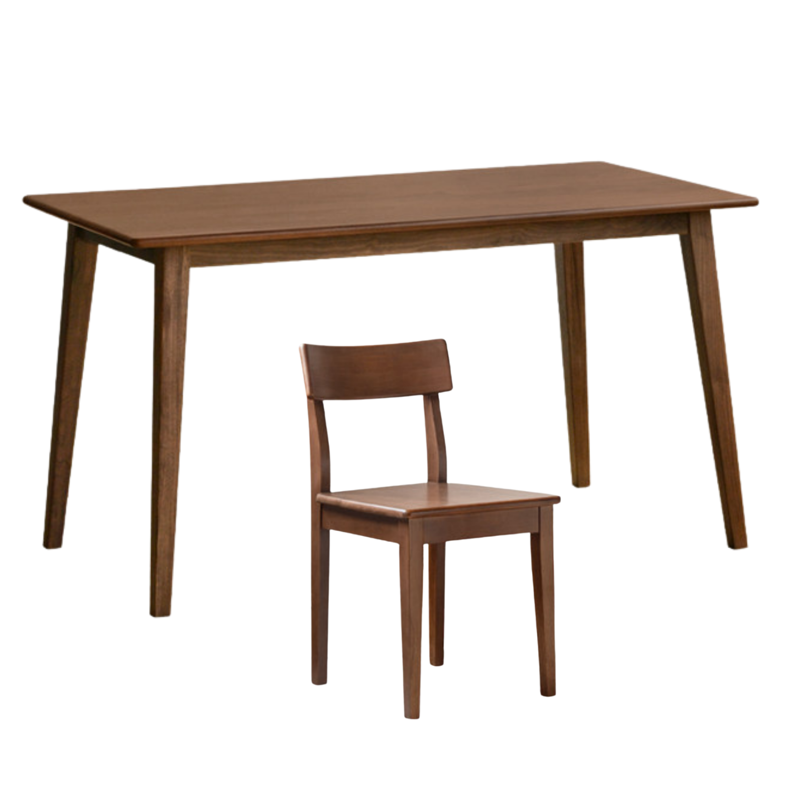 Black Walnut, Birch Solid Wood Dining Table