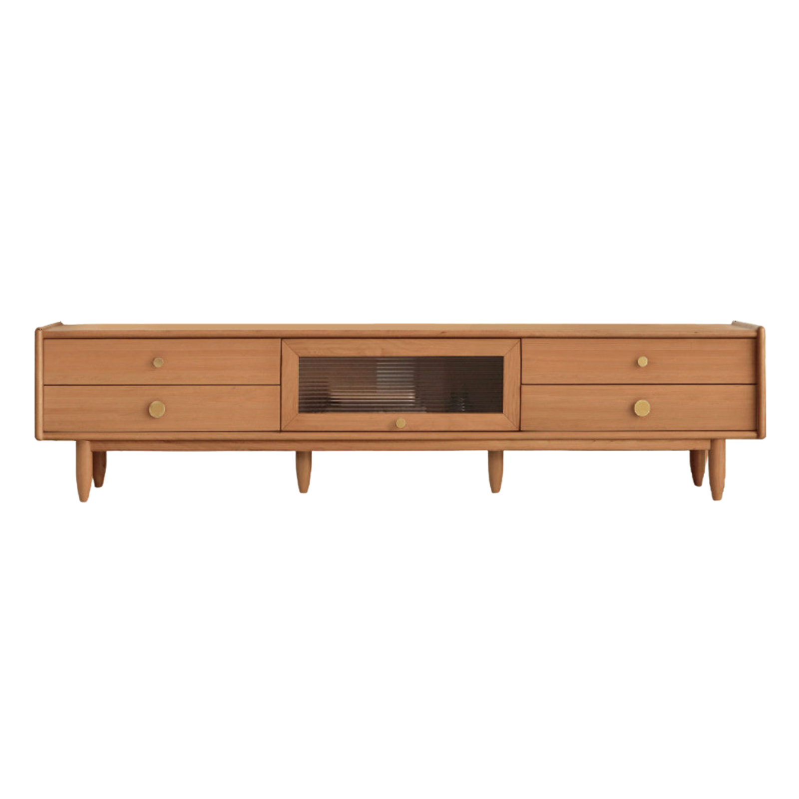 Cherry, Birch Solid Wood TV Stand.