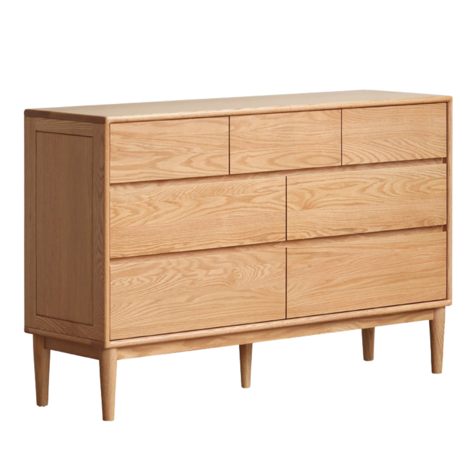 Oak Solid Wood Five-Drawer Chest