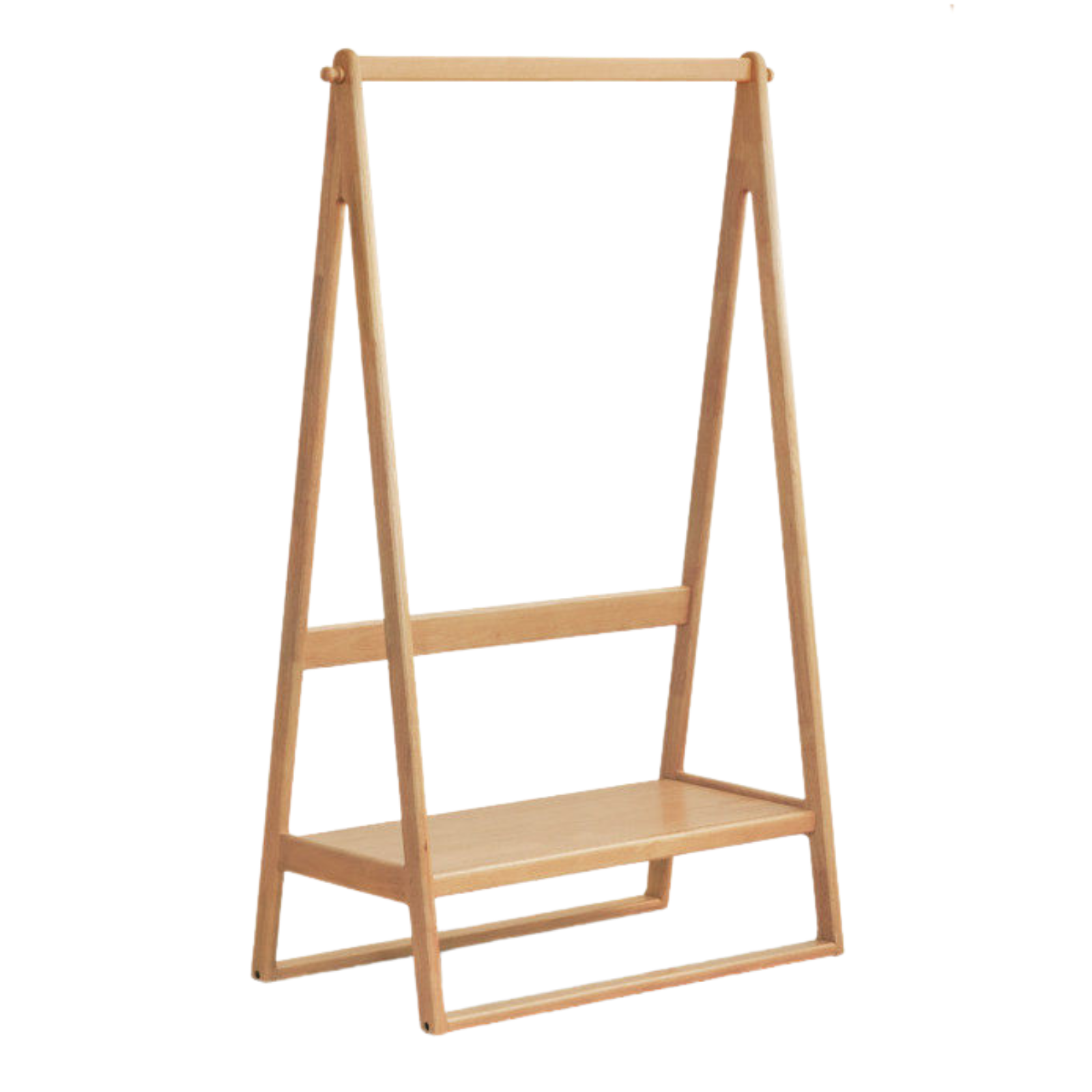 Solid Rubberwood Nordic Minimalist Standing Hanger