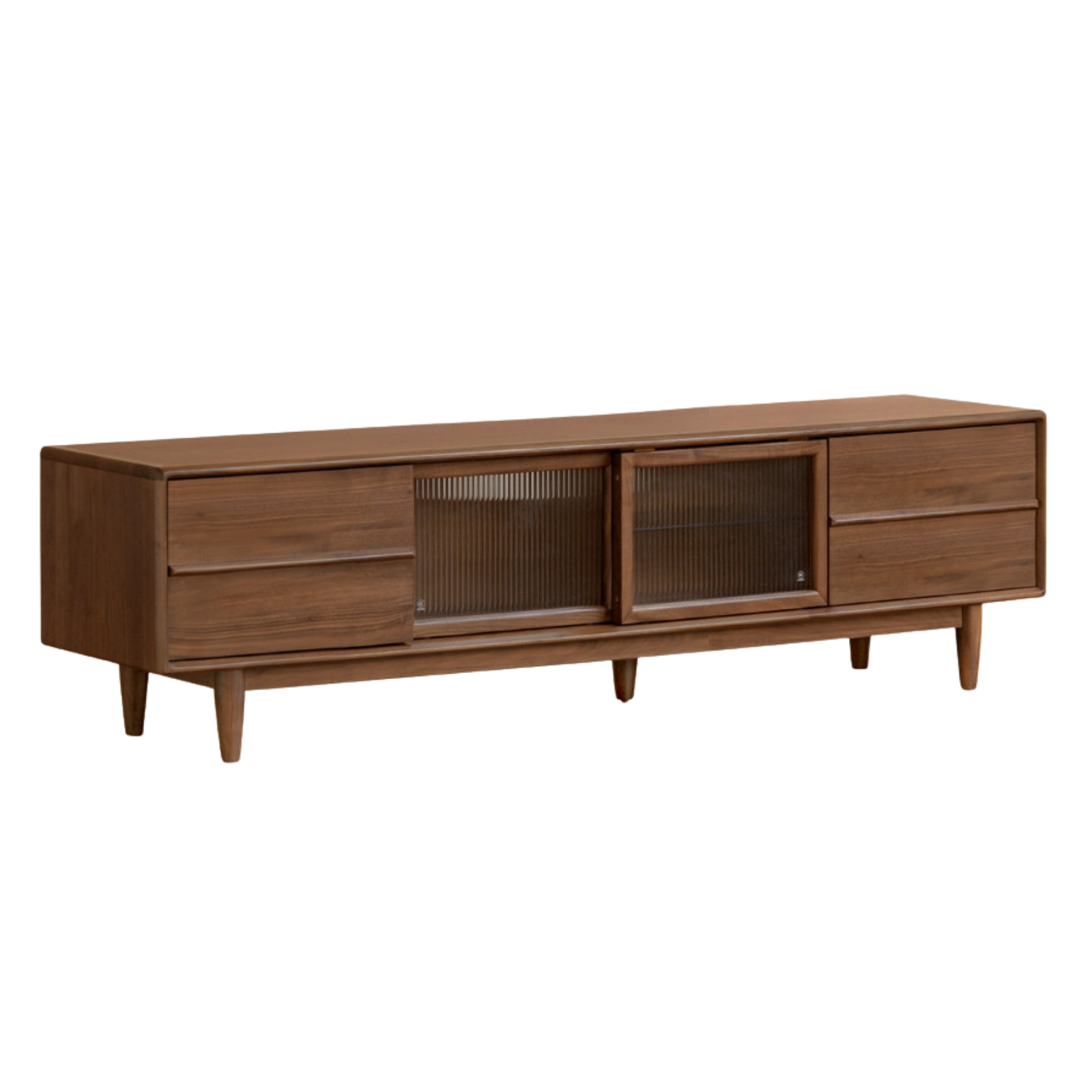 Black Walnut, Sandalwood, Ash Solid Wood Modern TV Cabinet
