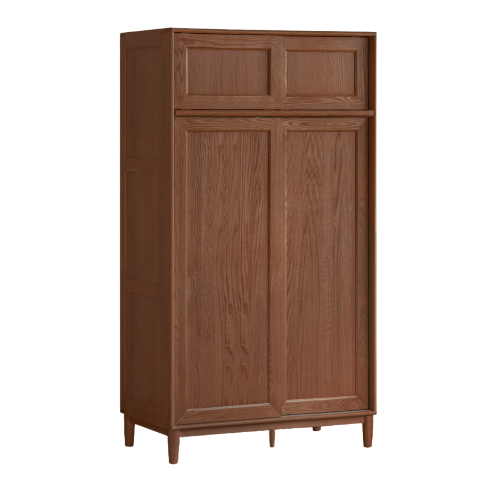 Oak Solid Wood Sliding Door Wardrobe.