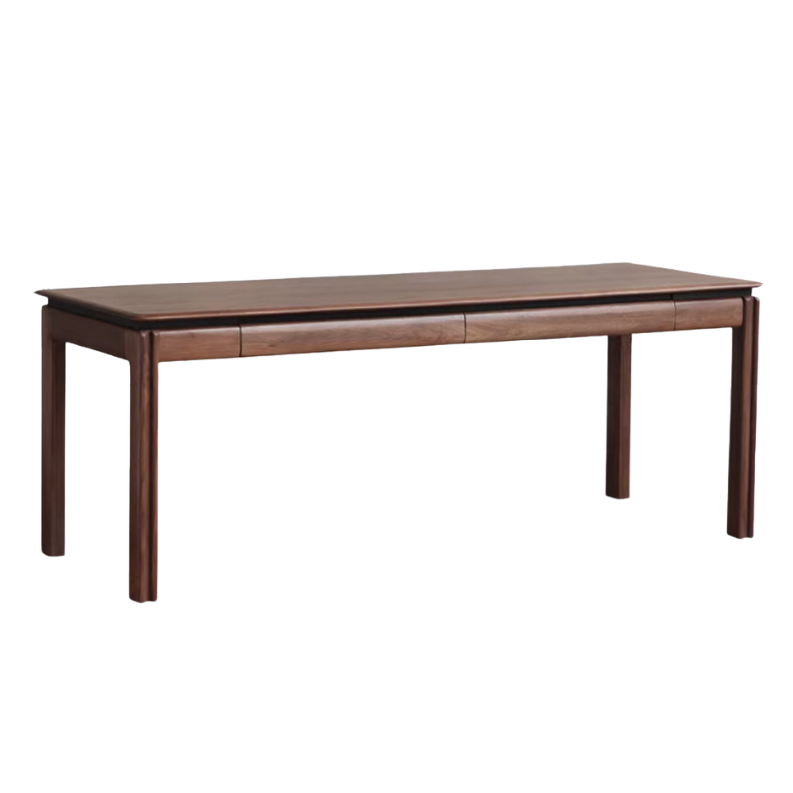Black Walnut, Ash, Sandalwood Solid Wood Modern Large Office Table